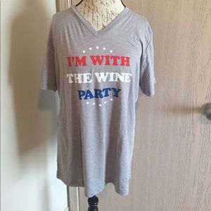 Wine Party Tee NWOT - Sz Large